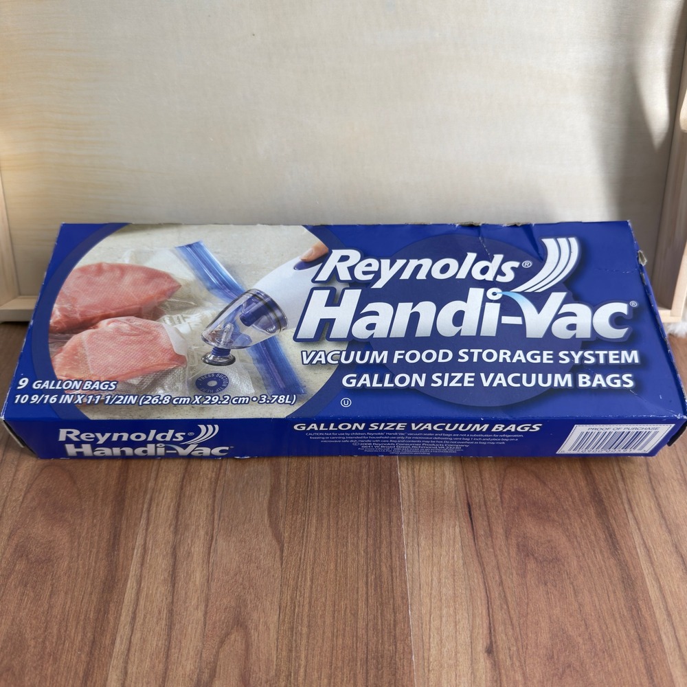 Reynolds Handi-Vac Gallon Size Vacuum Food Storage Bags 9 Count
